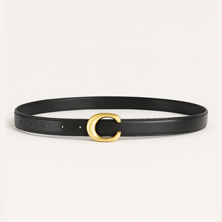 BELLE - Leren riem met gouden gesp Studio Uknown