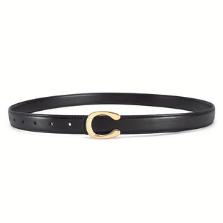 BELLE - Leren riem met gouden gesp Studio Uknown