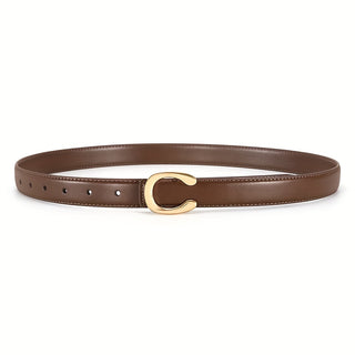 BELLE - Leren riem met gouden gesp Studio Uknown