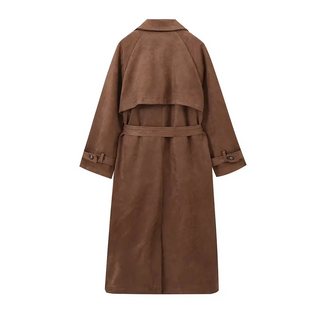 ISA - Bruine Trenchcoat Suède Studio Unknown